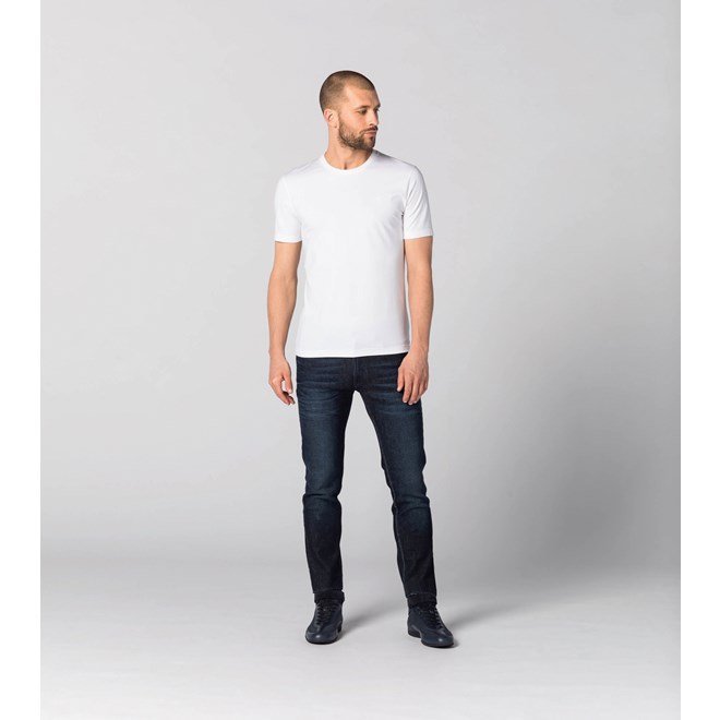 Porsche Design Crew Neck Tee Tričko bavlněné s kulatým výstřihem bílá bright white