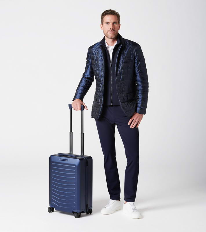 PORSCHE DESIGN Roadster Hardcase 4W Trolley S Zavazadlo kufr skořepinový velikost S modrý TSA USB