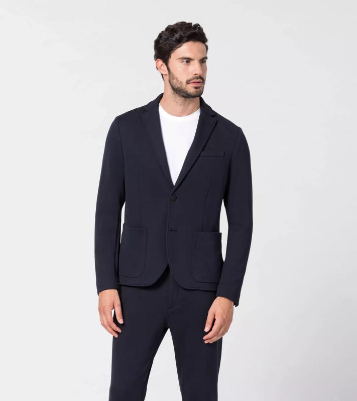 Porsche Design Luxe Summer Knitted Blazer letní pleteninový blejzr námořní modrá