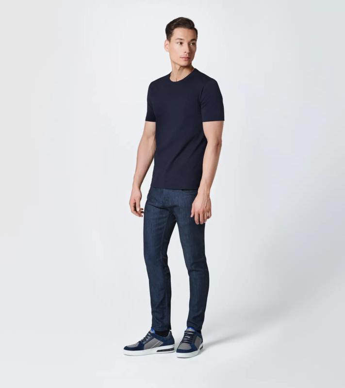 Porsche Design Crew Neck T-Shirt tričko Fashion kolekce s kulatým výstřihem modrá