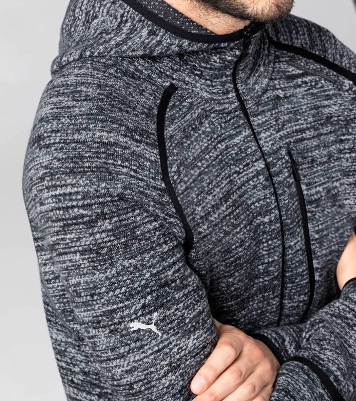 PORSCHE DESIGN EvoKnit Midlayer Mikina šedá břidlicová