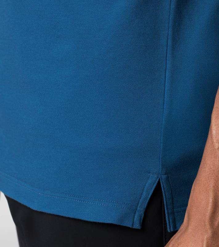 PORSCHE DESIGN P Icon Polo Tričko módní s límečkem a logem modré
