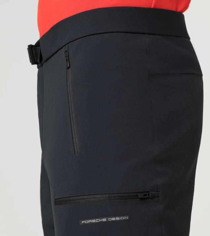 PORSCHE DESIGN Cargo Pants Kalhoty s opaskem voděodolné elastické černé