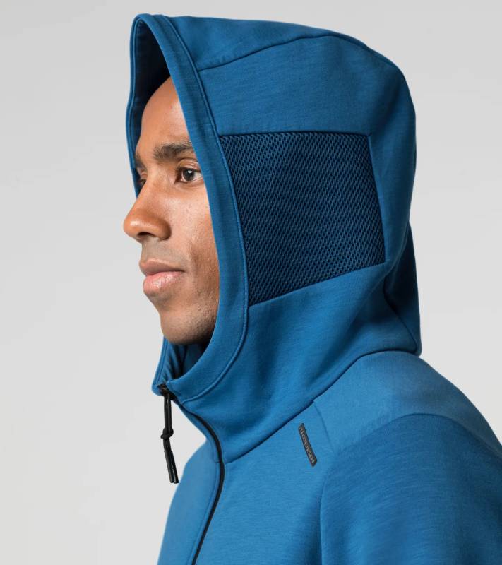 PORSCHE DESIGN RCT Hooded Sweat Jacket Mikina s kapucí funkční modrá