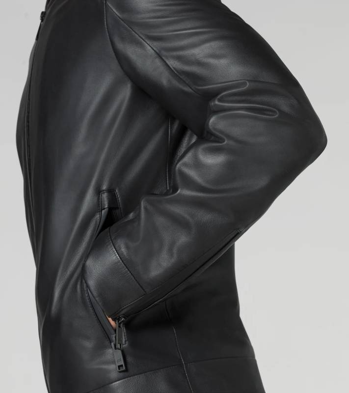 PORSCHE DESIGN Active Leather Jacket Bunda kožená černá