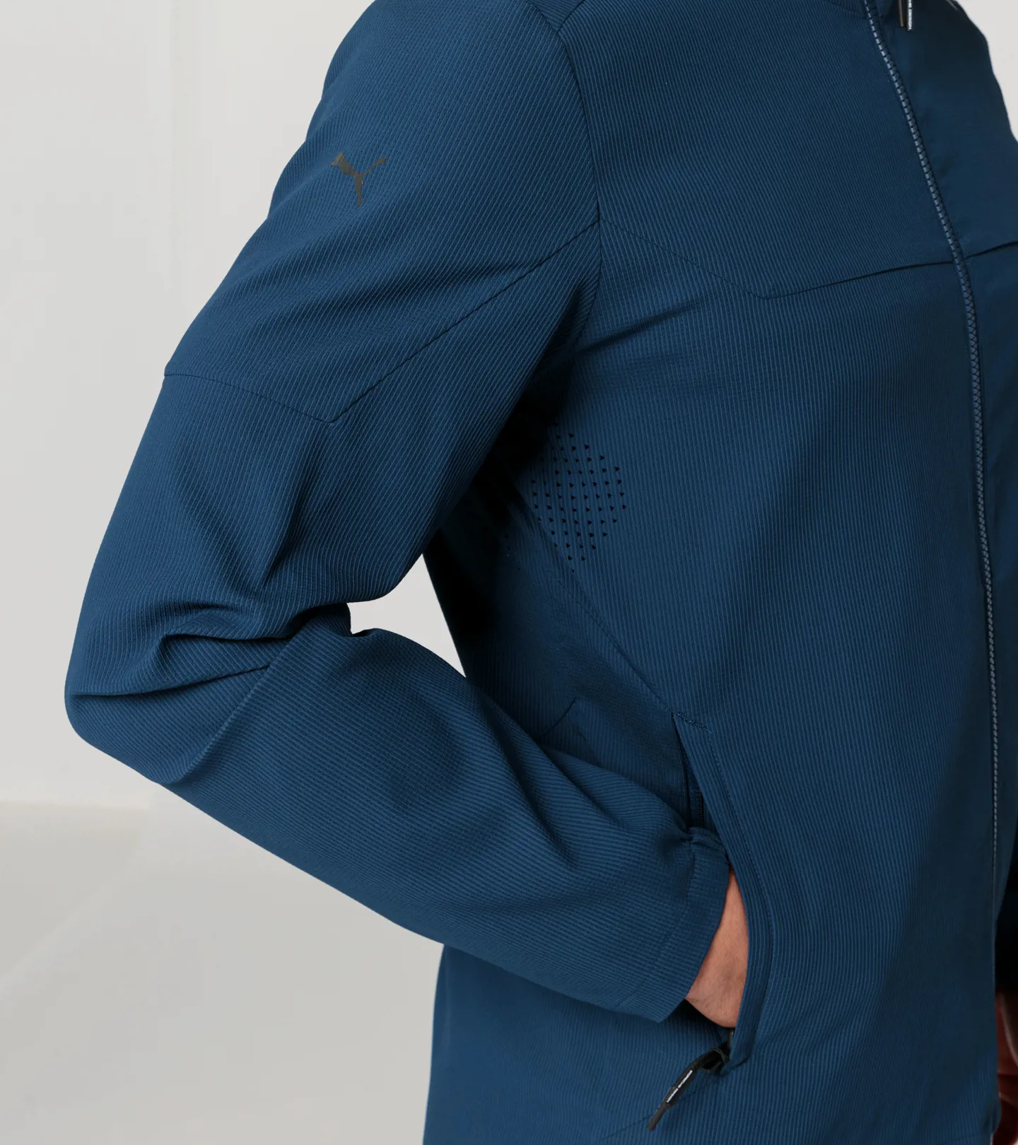 PORSCHE DESIGN Active Packable Jacket Sportovní lehká funkční bunda pro aktivní pohyb tmavá perská modrá