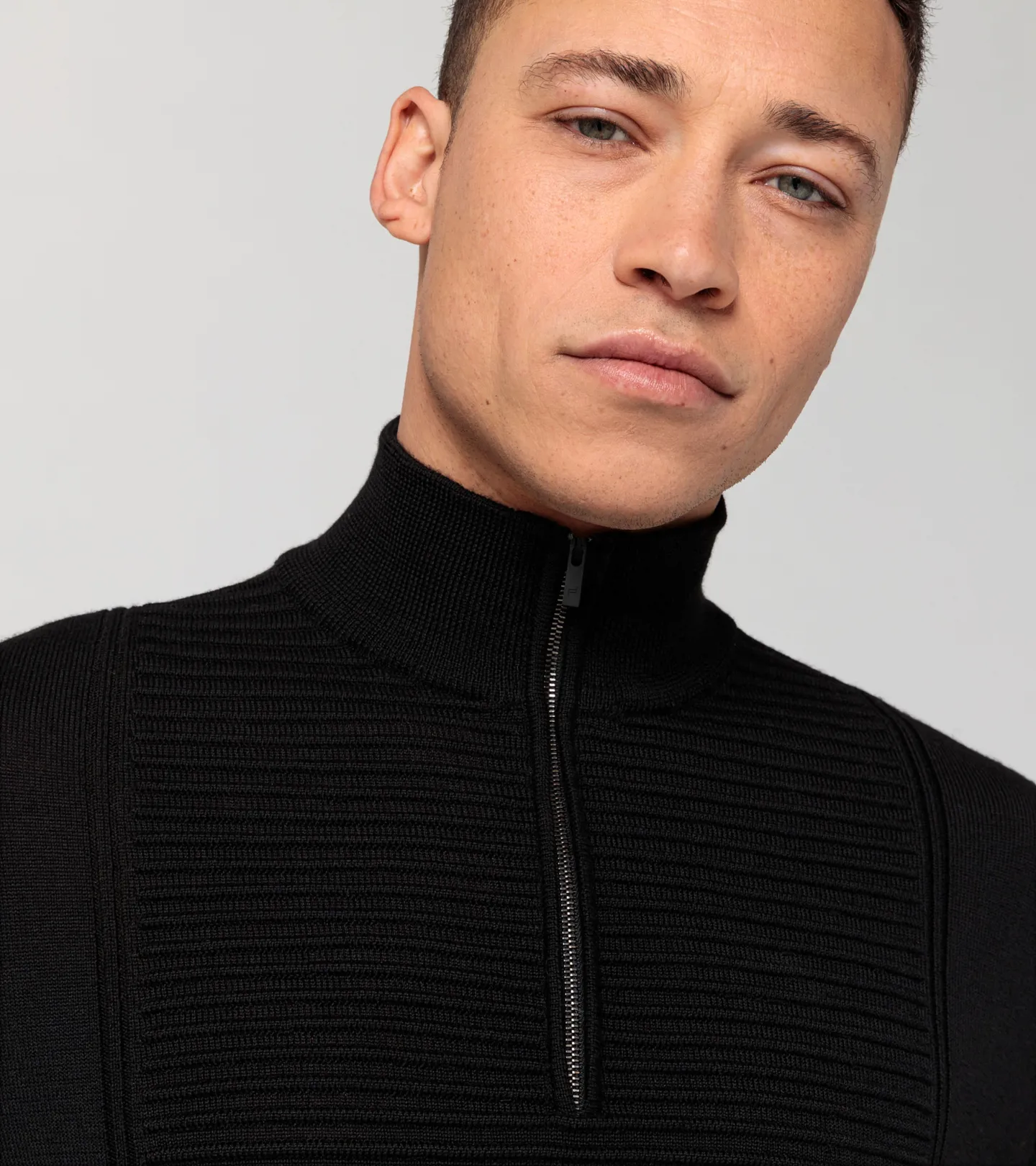 PORSCHE DESIGN Athleisure sweater Svetr módní volnočasový černá