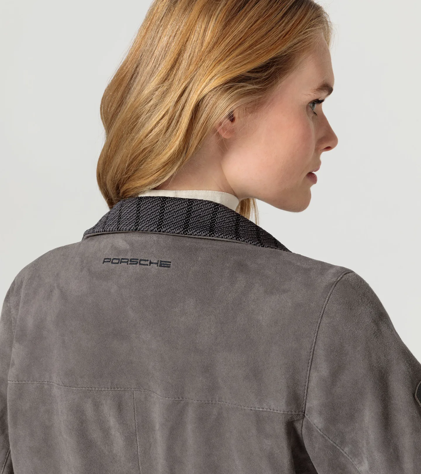 PORSCHE DESIGN Women's leather jacket 60Y Porsche 911 Limited Edition Bunda dámská kožená světle šedá