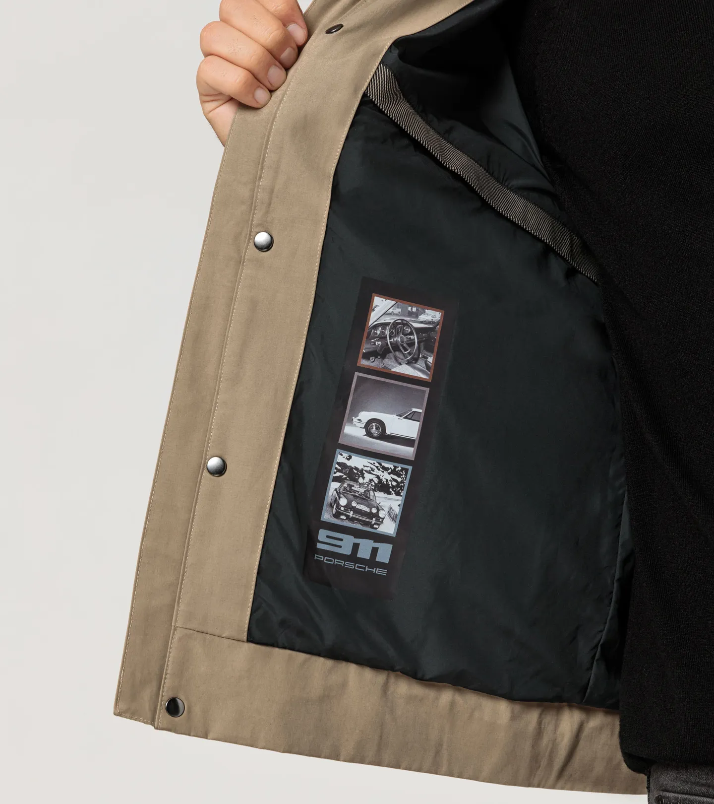 PORSCHE DESIGN Jacket 60Y Porsche 911 Bunda pro přechodové období světle béžová