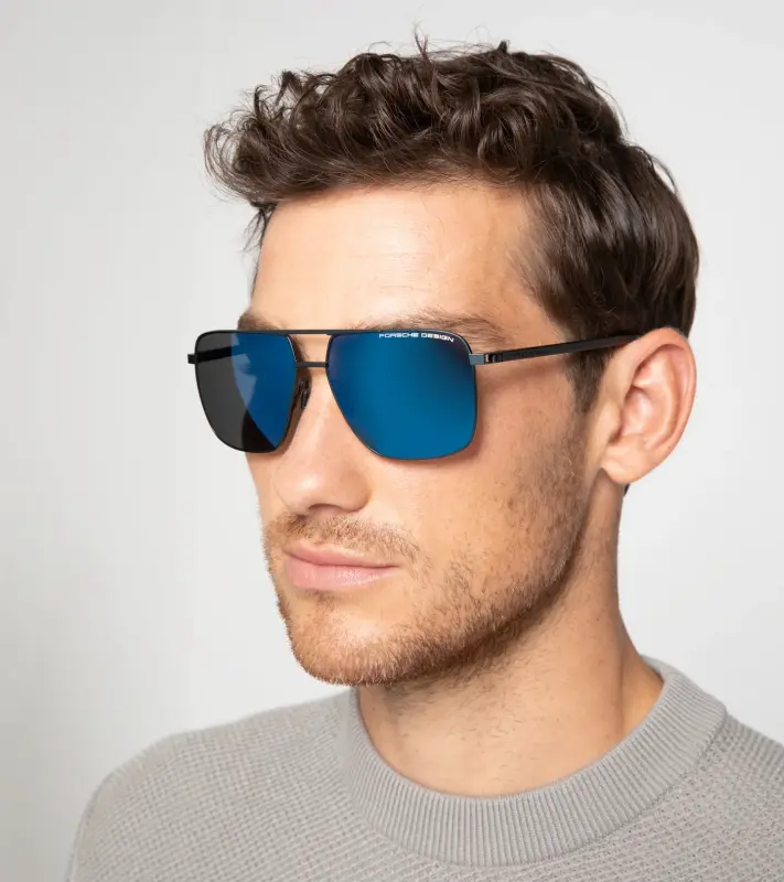 PORSCHE DESIGN Sunglasses P´8963 Sluneční brýle černomodré a modrým gradientem zrcadlové polarizované