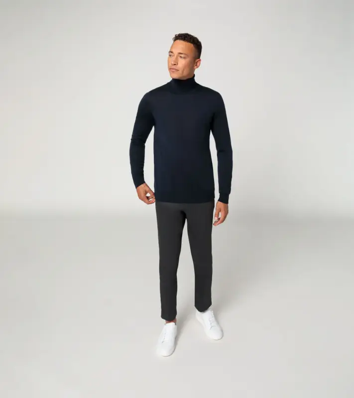 PORSCHE DESIGN Turtleneck sweater Svetr rolák tmavě modrá