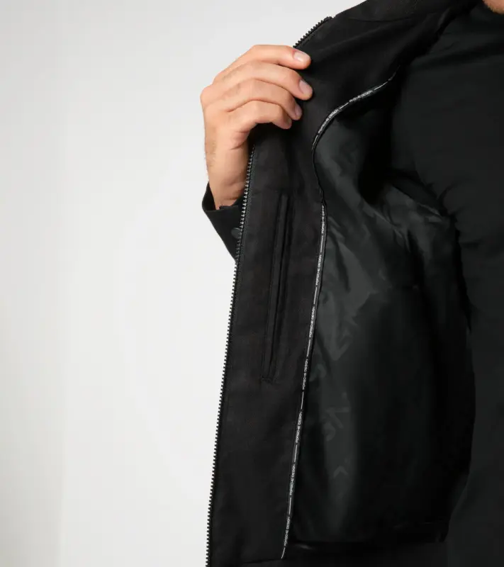 PORSCHE DESIGN Active driving blouson Lehká bunda s podšívkou pro jarní a podzimní období černá