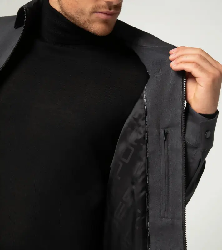 PORSCHE DESIGN Active driving blouson Lehká bunda s podšívkou pro jarní a podzimní období antracitově šedá