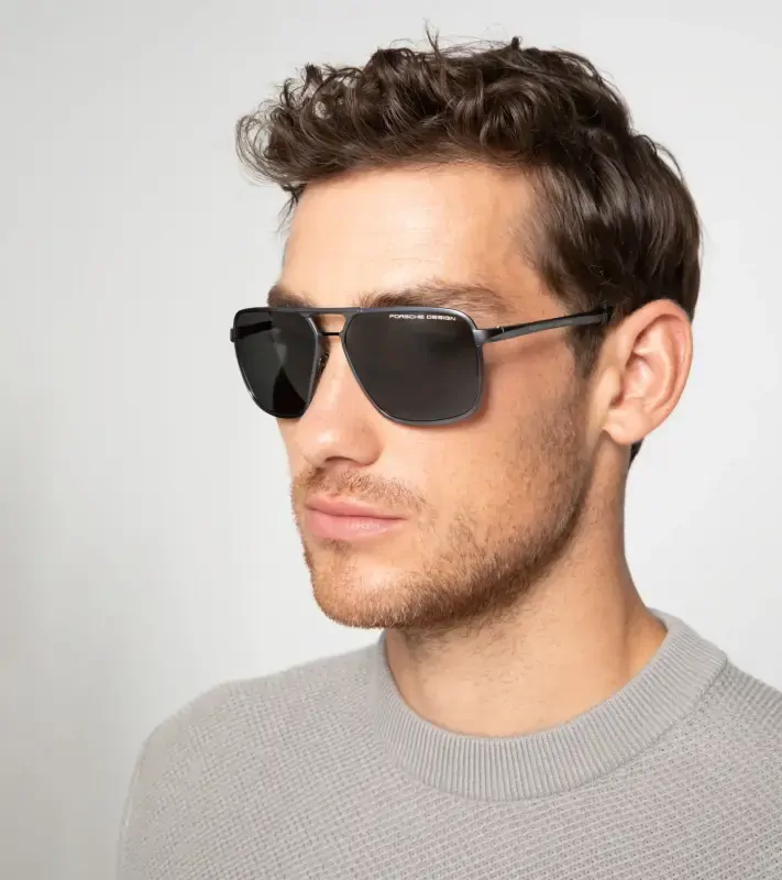 PORSCHE DESIGN Sunglasses P´8966 Sluneční brýle modročerné a šedými skly polarizované