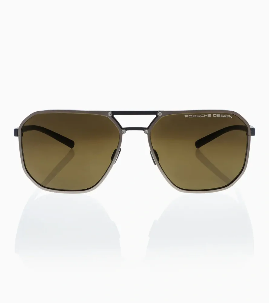PORSCHE DESIGN Sunglasses P´8971 sluneční brýle hnědo černé s hnědými skly