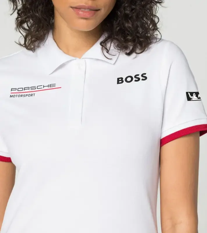PORSCHE Women's polo shirt Motorsport Polokošile tričko dámské sportovní s logem bílá