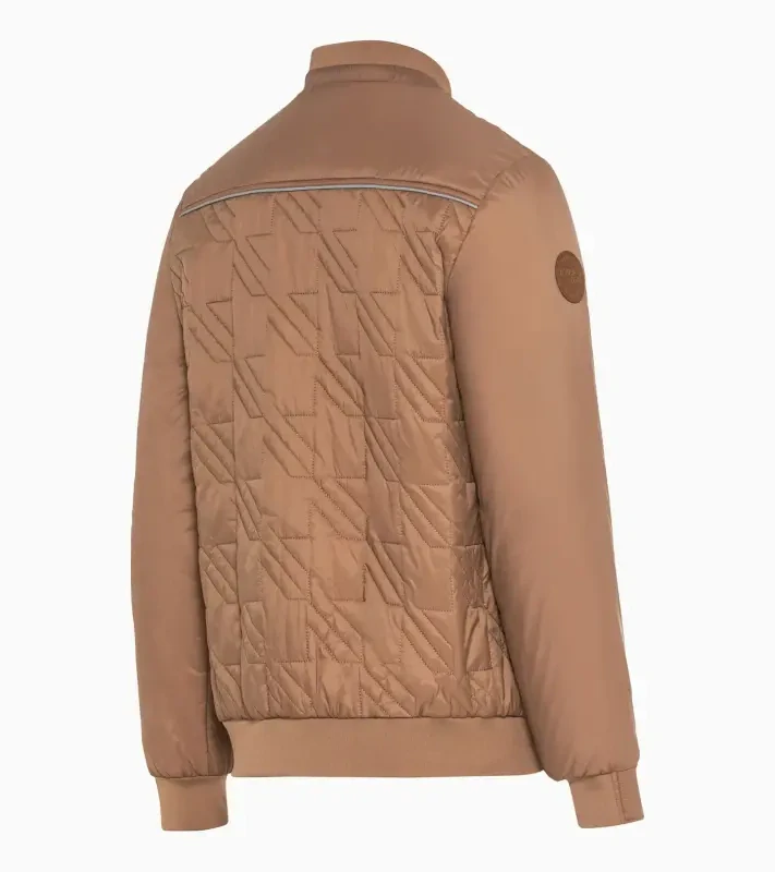 PORSCHE Revesible jacket Heritage Pánská bunda odlehčená prošívaná oboustranná krémově bílá a světle hnědá