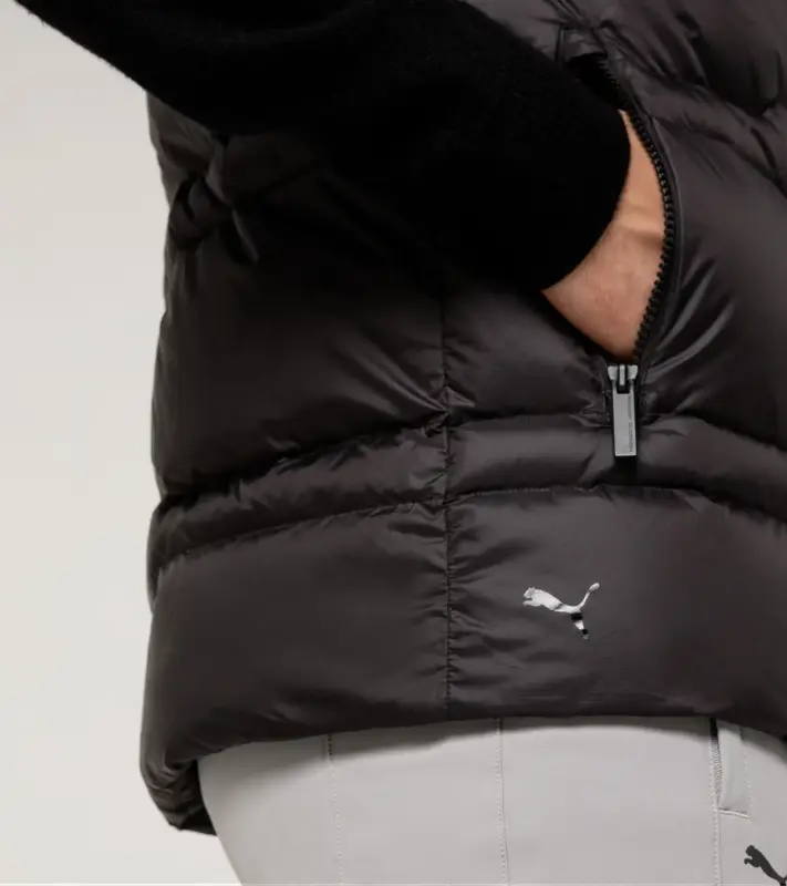 PORSCHE DESIGN Padded Vest Vesta odlehčená prošívaná černá puma