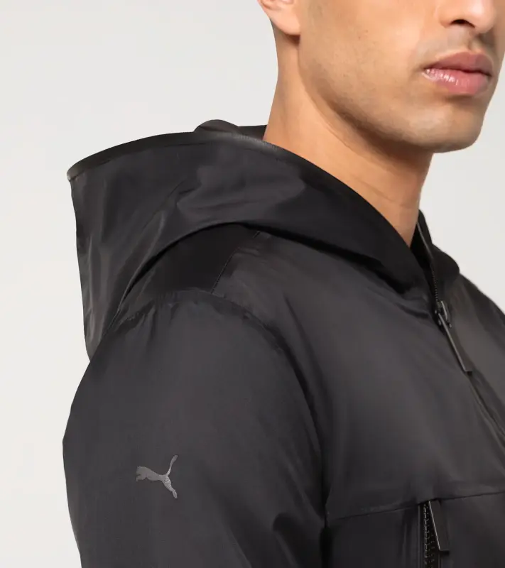 PORSCHE DESIGN Windbreaker Větrovka bunda s kapucí černá