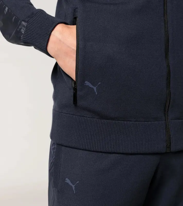PORSCHE DESIGN Leisure Jacket Bunda volnočasová sportovní na zip s kapucí tmavě modrá