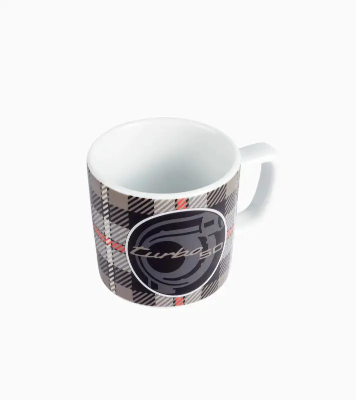 PORSCHE Collector's cup no.8 50Y Turbo Limited Hrnek 500ml s tartanovým vzorem