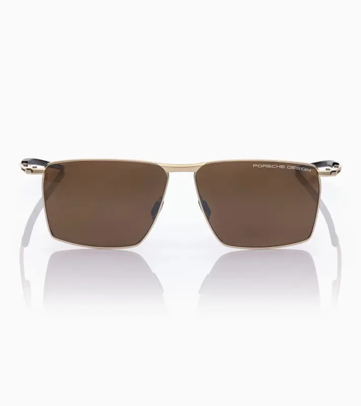 PORSCHE DESIGN Sunglasses P´8987 Sluneční brýle inspirované Porsche 911 GT3 RS zlatočerné s hnědými skly polarizované