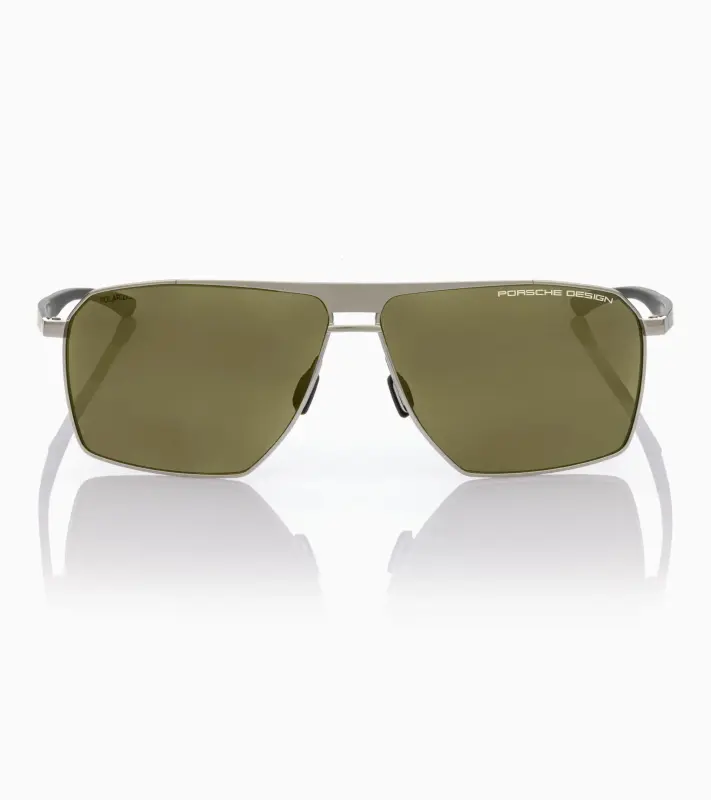 PORSCHE DESIGN Sunglasses P´8977 Sluneční brýle z uhlíkových vláken šedopalladiové se zelenými skly polarizované