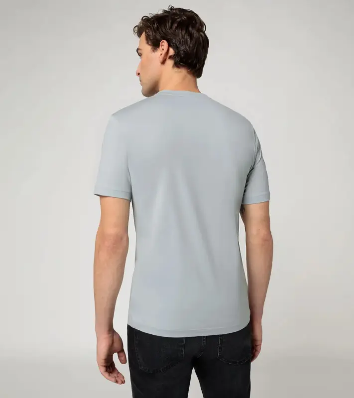 PORSCHE DESIGN V-Neck T-Shirt Tričko s výstřihem do V ledovcová šedá