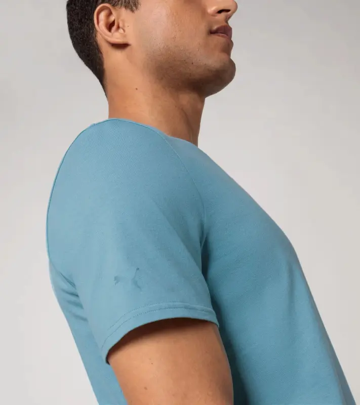PORSCHE DESIGN Men´s T-Shirt Tričko pánské bavlněné světle modrá