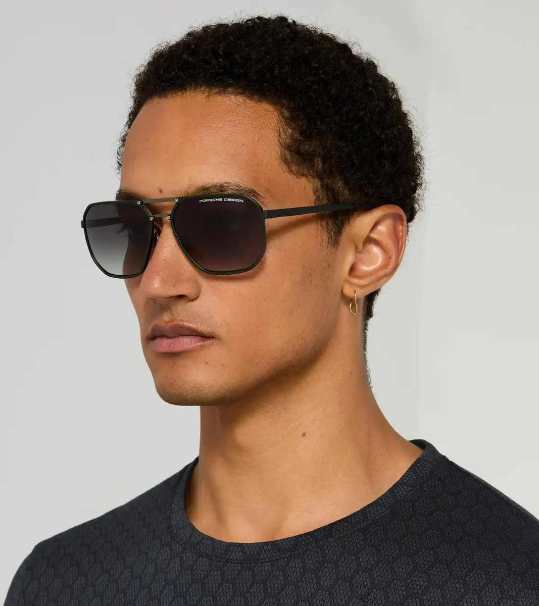 PORSCHE DESIGN Sunglasses P´8971 sluneční brýle zeleno šedé s šedými skly 