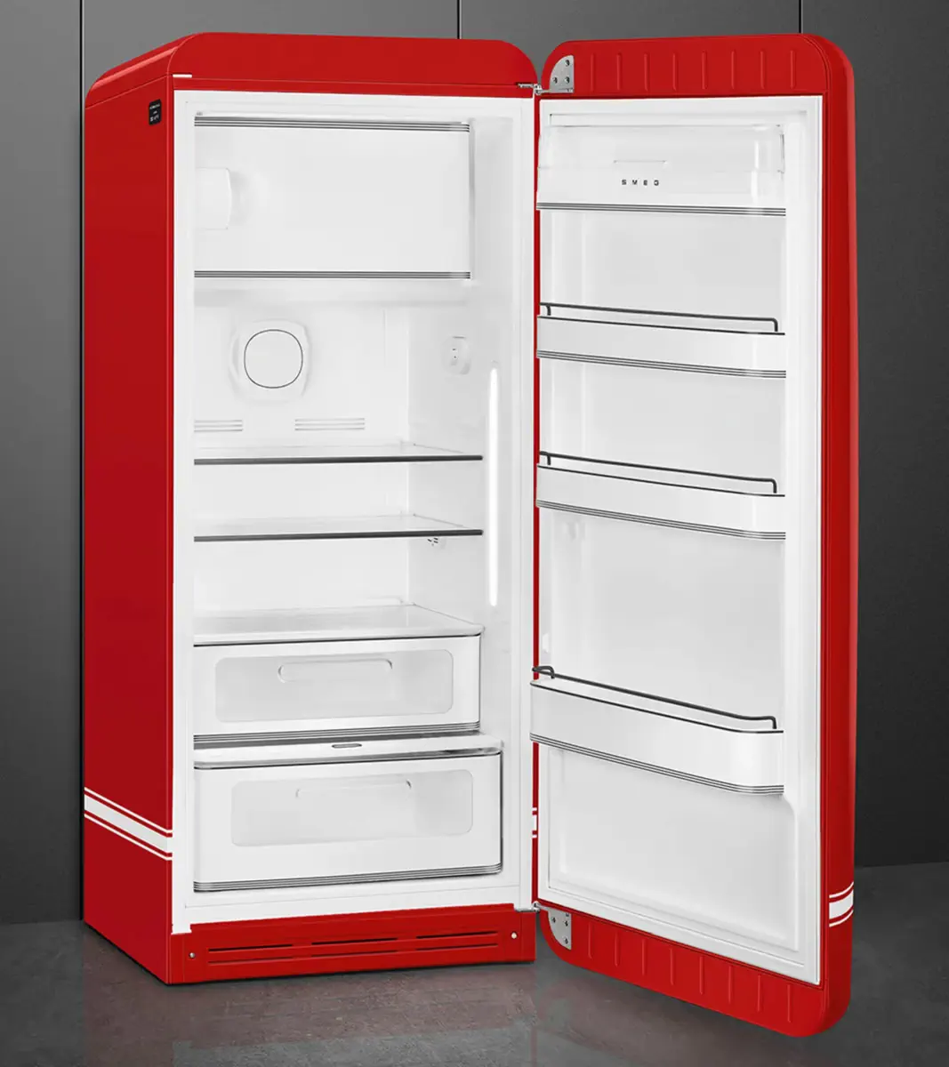 PORSCHE x SMEG Fridge 917 Salzburg LE Lednice červená