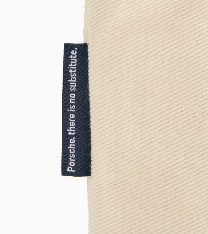 PORSCHE Retro Canvas Bag Fan Community Taška látková nákupní evokující devadesátky s potiskem béžová