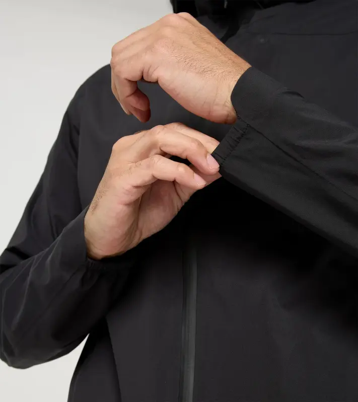 PORSCHE Rain Jacket Unisex Bunda cyklistická sportovní nepromokavá včetně zipů a kapes černá
