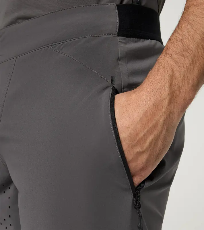 PORSCHE Bike Shorts Unisex Kalhoty krátké šortky cyklistické sportovní funkční s potiskem a logem antracitová šedá