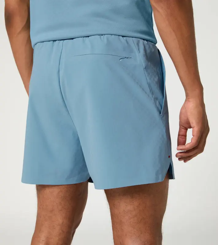 PORSCHE DESIGN Sport-Tex Swim Shorts Plavky koupací šortky s elastickým pasem a kapsičkou na zip z žakárové látky světle modrá