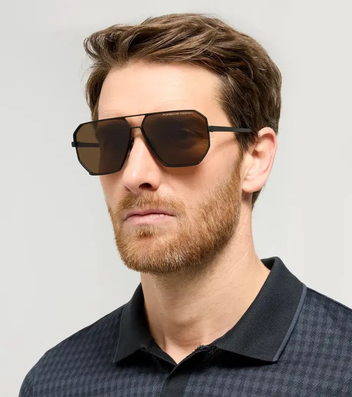 PORSCHE DESIGN P'8995 Targa #2 Sunglasses Sluneční brýle černé a hnědými skly