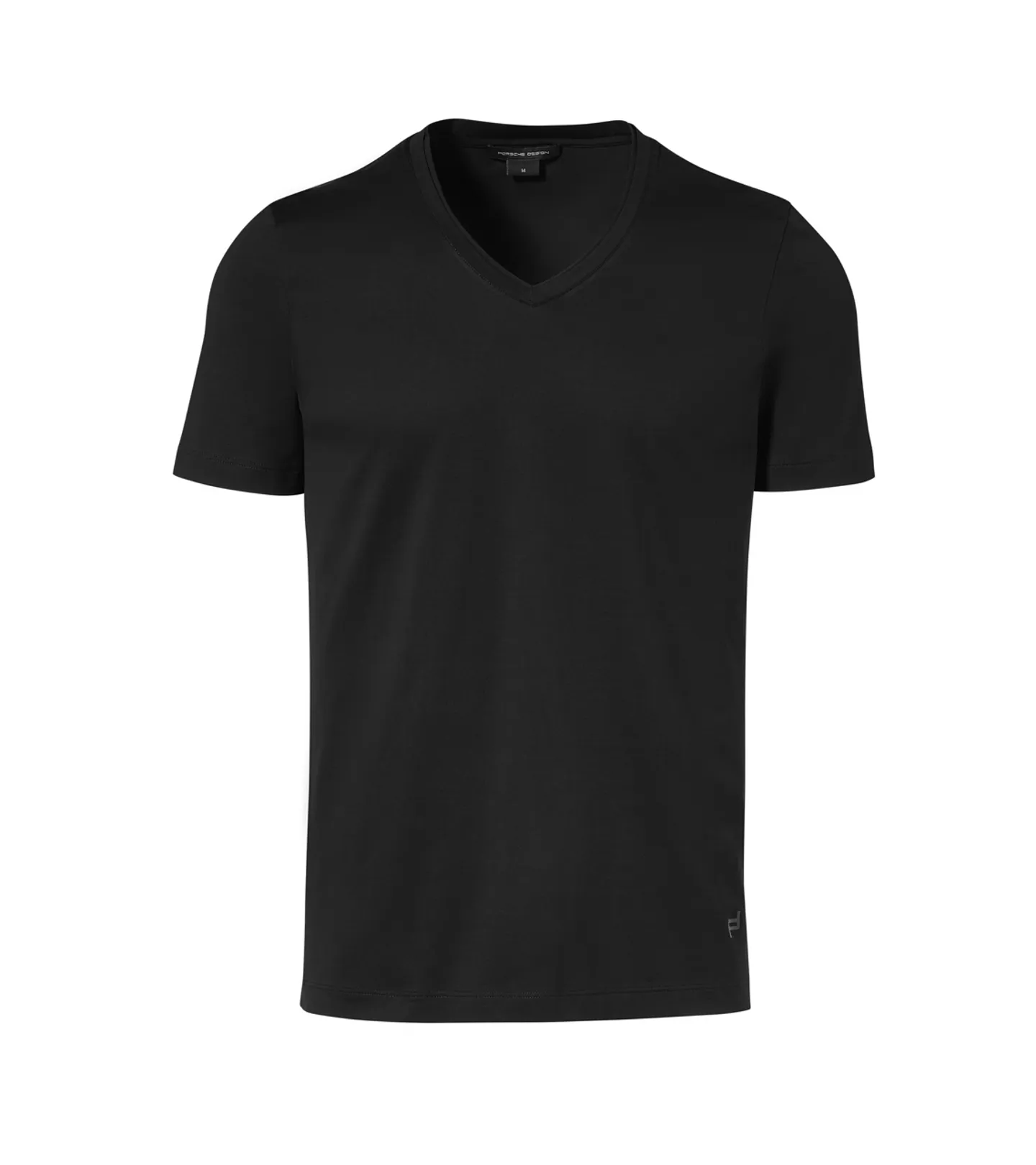 PORSCHE DESIGN V-neck T-shirt Tričko bavlněné s výstřihem do V černá, bílá, námořní modrá