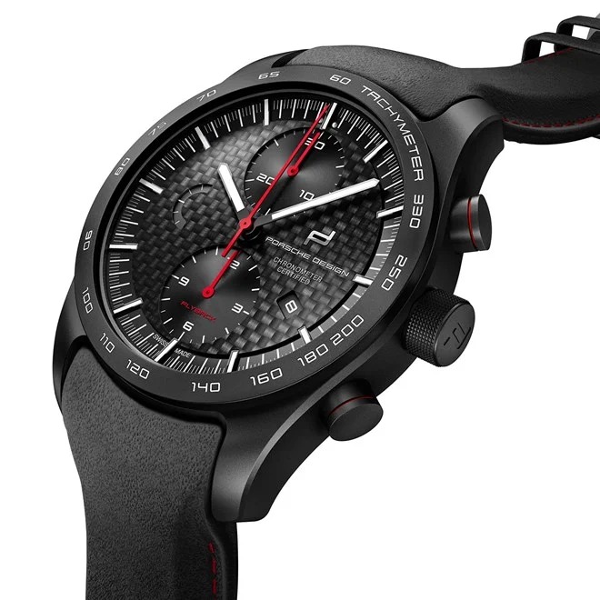 Porsche Design CHRONOTIMER SERIES 1 FLYBACK černá červená titanium black red