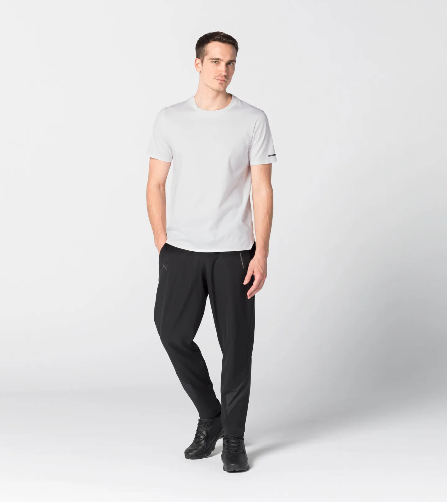 Porsche Design Essential T-SHIRT Tee Tričko s kulatým výstřihem bílé