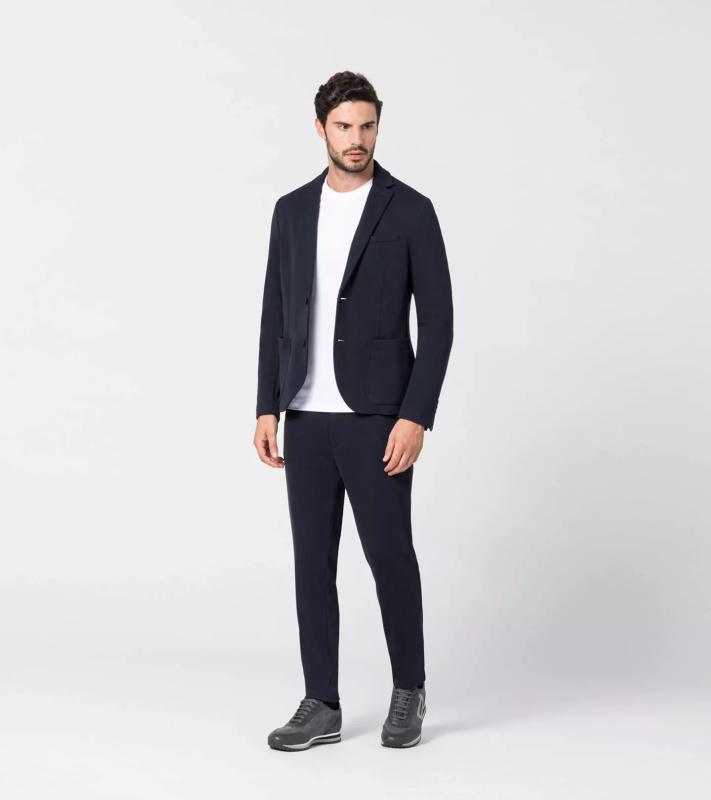 Porsche Design Luxe Summer Knitted Blazer letní pleteninový blejzr námořní modrá