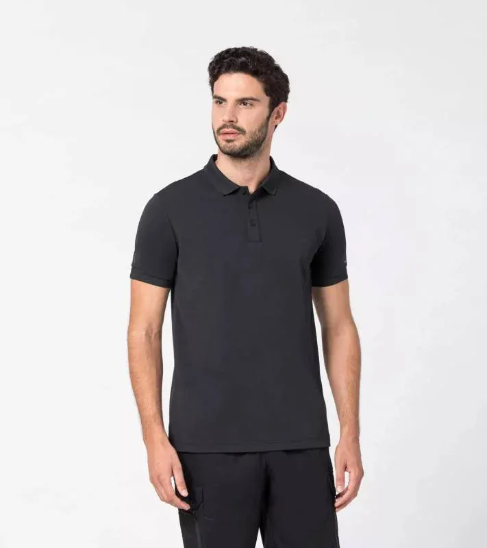 PORSCHE DESIGN Men's Polo Shirt Polokošile tričko s límečkem a knoflíčky černá
