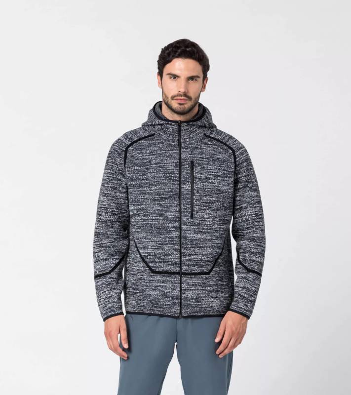 PORSCHE DESIGN EvoKnit Midlayer Mikina šedá břidlicová
