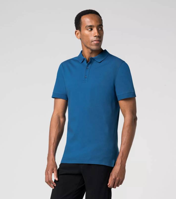 PORSCHE DESIGN P Icon Polo Tričko módní s límečkem a logem modré
