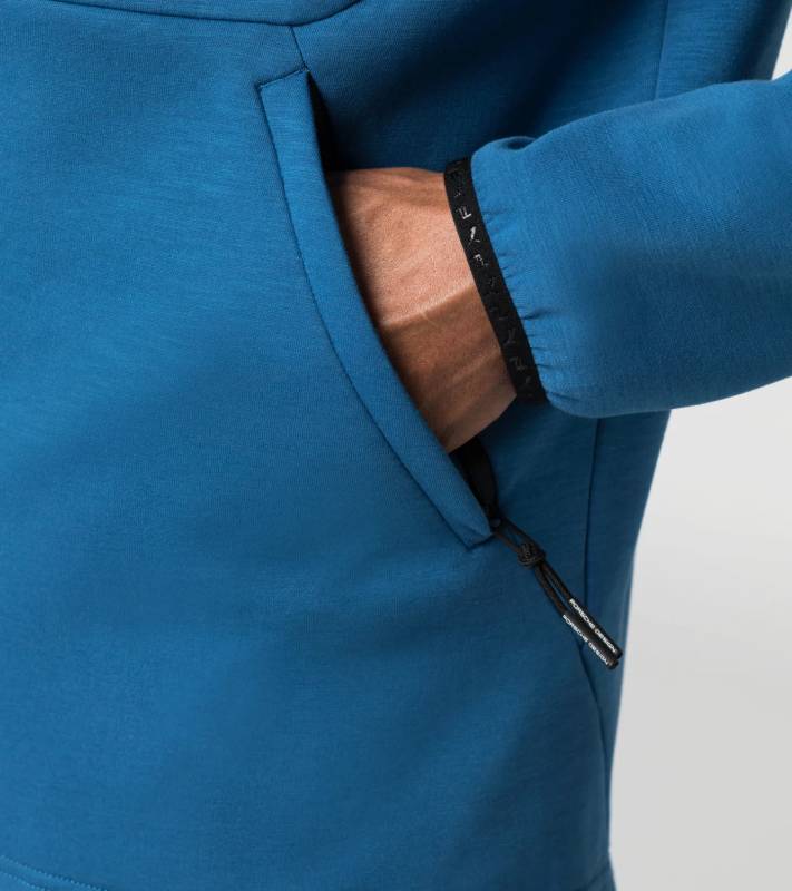 PORSCHE DESIGN RCT Hooded Sweat Jacket Mikina s kapucí funkční modrá