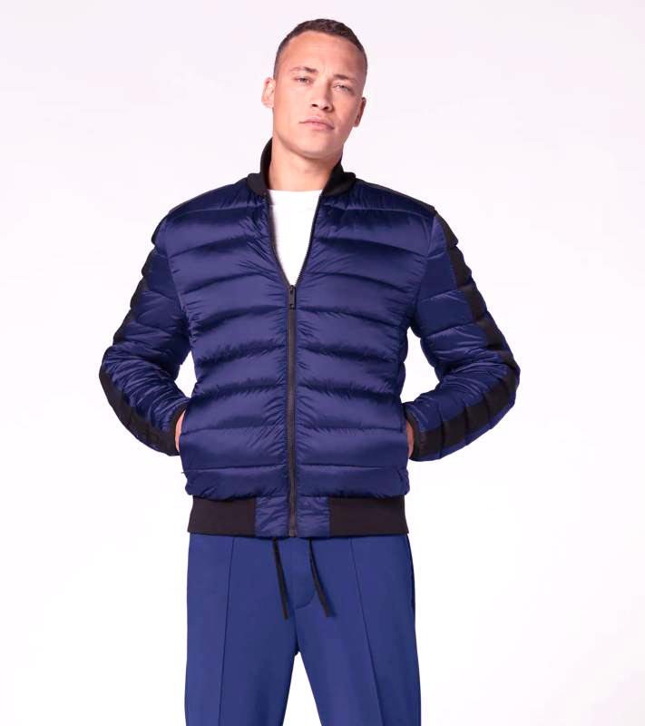 PORSCHE DESIGN Lightweight Jacket Bunda odlehčená prošívaná tmavě modrá