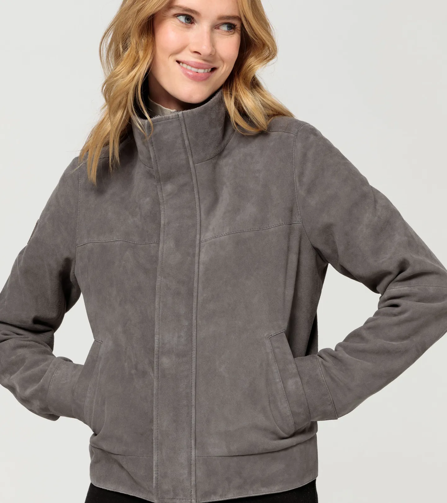 PORSCHE DESIGN Women's leather jacket 60Y Porsche 911 Limited Edition Bunda dámská kožená světle šedá