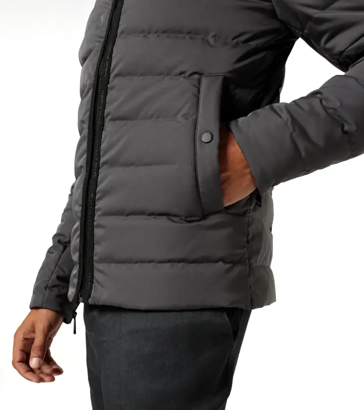 PORSCHE DESIGN Active lightweight jacket Lehká zateplená prošívaná bunda antracitově šedá