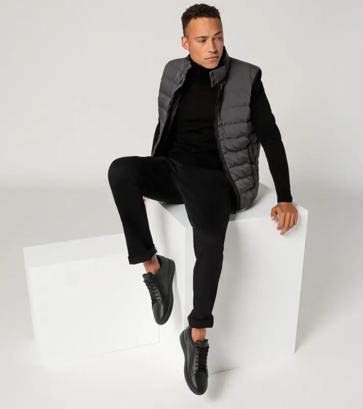 PORSCHE DESIGN Active lightweight vest Vesta lehká zateplená prošívaná šedá
