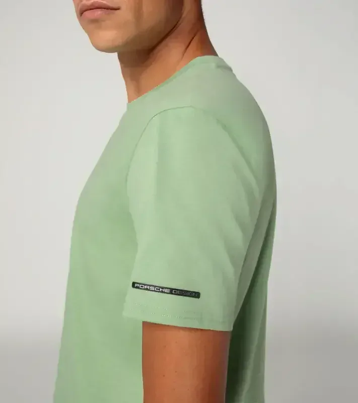 PORSCHE DESIGN Essential T-shirt Tričko sportovní s kulatým výstřihem a logem pastelová zelená