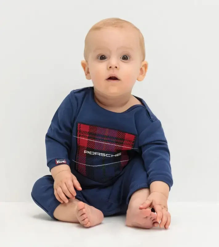 PORSCHE Baby romper Turbo No. 1 Dětské dupačky pro nejmenší fanoušky modrá